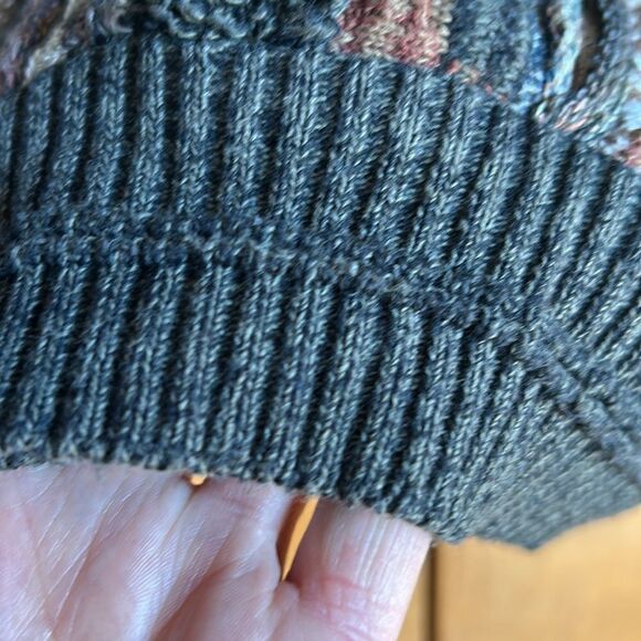 Croft and Barrow Coogi Sweater Mocha Mousse brown tones grey cuffs XLT - Picture 10 of 17